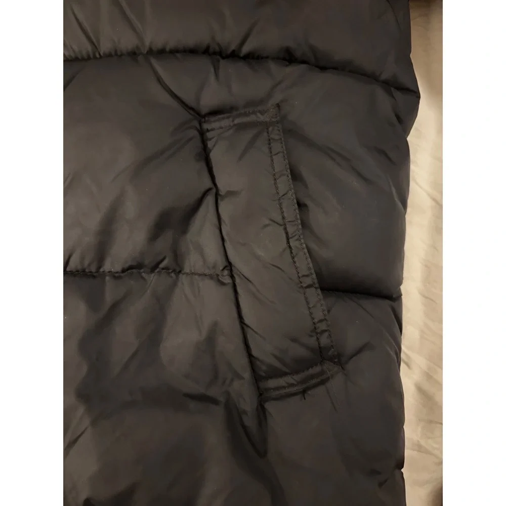 Gap Kids Black Puffer Jacket Blue Zip Fleece Lined Size S Small Outerwear